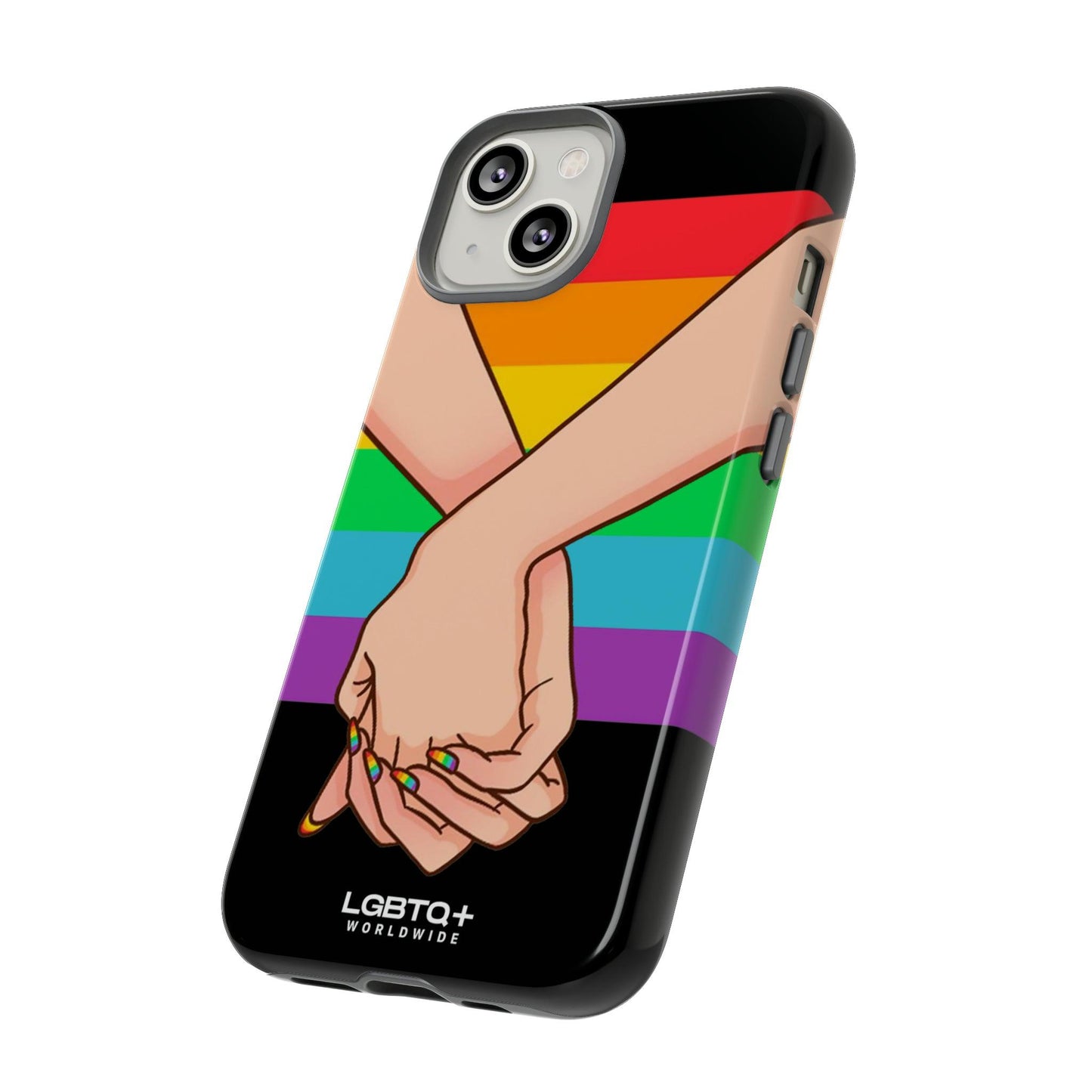 LGBTQWorldwide - ,,TOGETHER PRIDE" Doppelgehäuse Handyhülle Accessories, Glossy, iPhone Cases, Matte, Phone accessory, Phone Cases, Samsung Cases, Thermo, Valentine's Day Picks lgbtq Bekleidung Accessoires unisex Zubehör