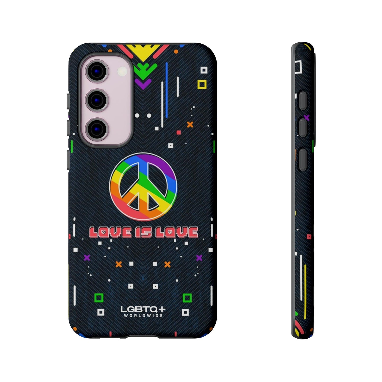 LGBTQWorldwide - ,,PEACE" Doppelgehäuse Handyhülle Accessories, Glossy, iPhone Cases, Matte, Phone accessory, Phone Cases, Samsung Cases, Thermo, Valentine's Day Picks lgbtq Bekleidung Accessoires unisex Zubehör