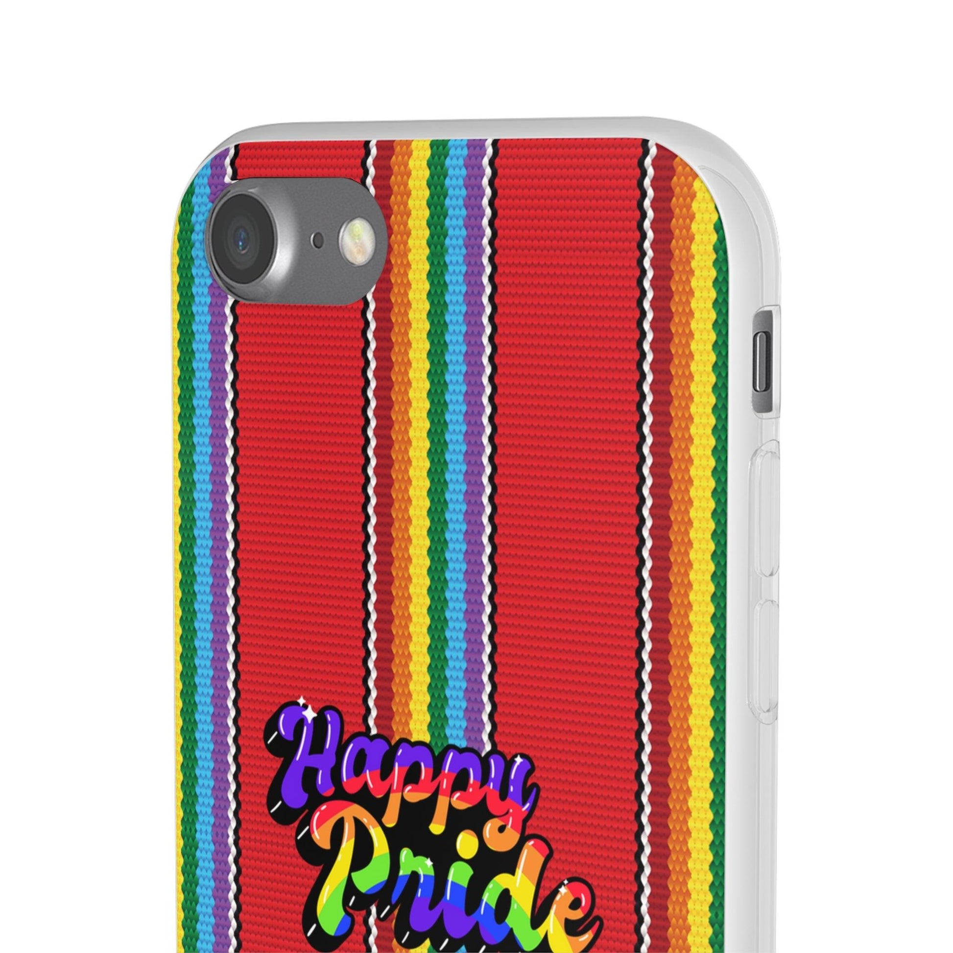 LGBTQWorldwide - ,,HAPPY PRIDE" Flexible Handyhülle Accessories, Case, iPhone, iPhone Cases, Phone accessory, Phone Cases, Samsung Cases, silikon, Valentine's Day promotion lgbtq Bekleidung Accessoires unisex Zubehör