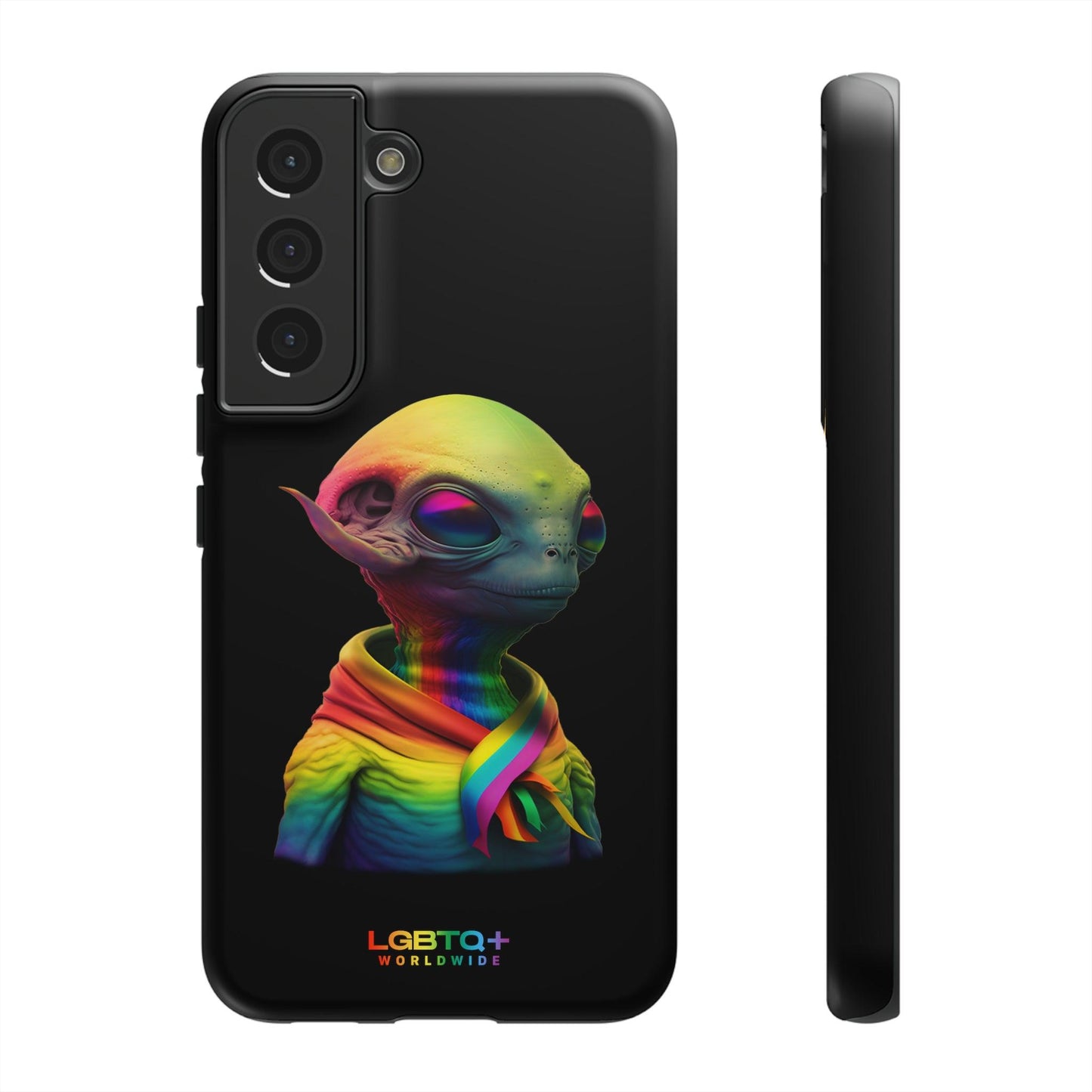 LGBTQWorldwide - ,,ALIEN" Doppelgehäuse Handyhülle Accessories, Glossy, iPhone Cases, Matte, Phone accessory, Phone Cases, Samsung Cases, tough, Valentine's Day Picks lgbtq Bekleidung Accessoires unisex Zubehör