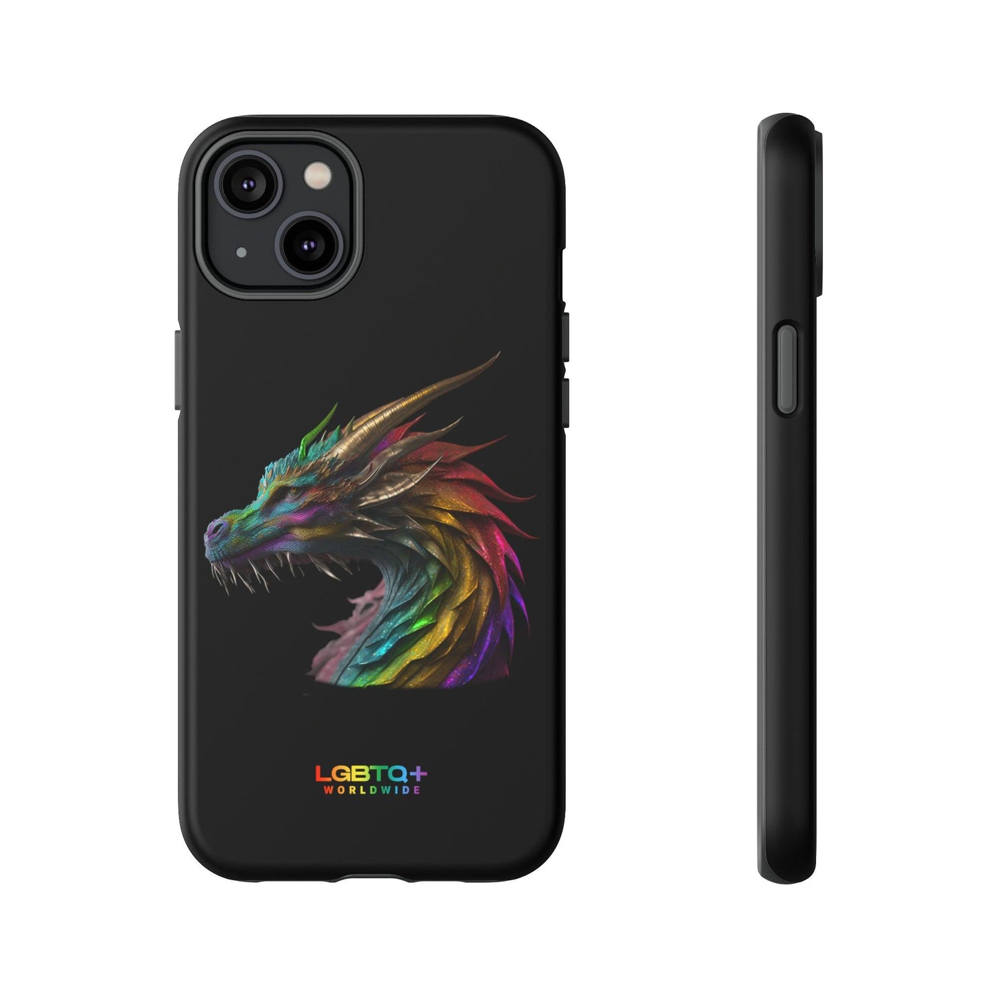 LGBTQWorldwide - ,,DRACHE" Doppelgehäuse Handyhülle Accessories, Glossy, iPhone Cases, Matte, Phone accessory, Phone Cases, Samsung Cases, tough, Valentine's Day Picks lgbtq Bekleidung Accessoires unisex Zubehör