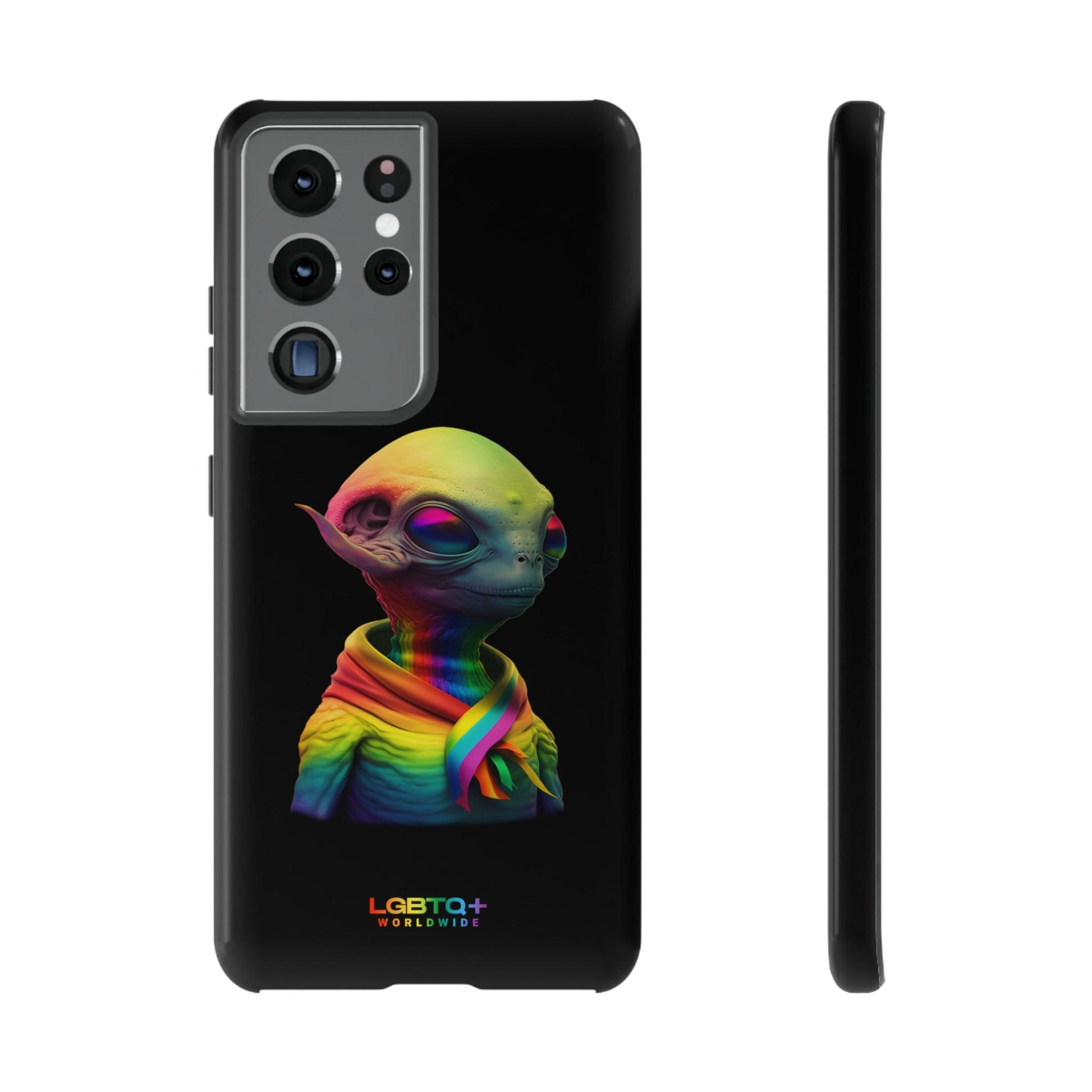 LGBTQWorldwide - ,,ALIEN" Doppelgehäuse Handyhülle Accessories, Glossy, iPhone Cases, Matte, Phone accessory, Phone Cases, Samsung Cases, tough, Valentine's Day Picks lgbtq Bekleidung Accessoires unisex Zubehör