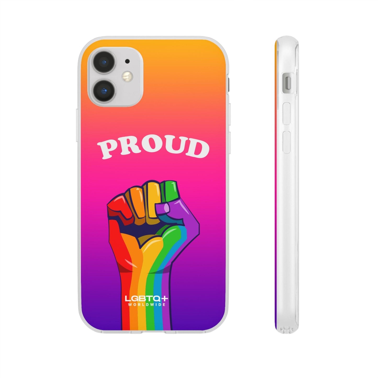 LGBTQWorldwide - ,,GLÜCKLICH" Flexible Handyhülle Accessories, Case, iPhone, iPhone Cases, Phone accessory, Phone Cases, Samsung Cases, silikon, Valentine's Day promotion lgbtq Bekleidung Accessoires unisex Zubehör