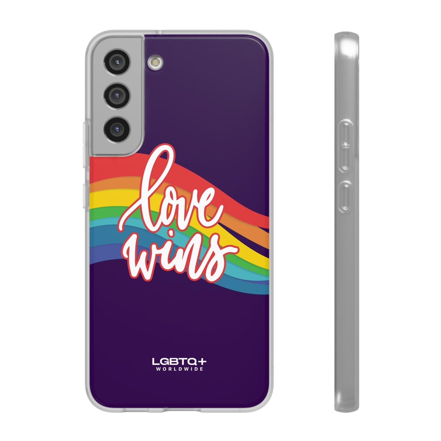 LGBTQWorldwide - ,,LIEBE GEWINNT" Flexible Handyhülle Accessories, Case, iPhone, iPhone Cases, Phone accessory, Phone Cases, Samsung Cases, silikon, Valentine's Day promotion lgbtq Bekleidung Accessoires unisex Zubehör