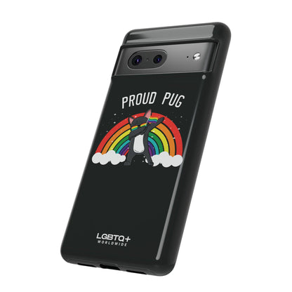 LGBTQWorldwide - ,,PROUD PUG" Doppelgehäuse Handyhülle Accessories, Glossy, iPhone Cases, Matte, Phone accessory, Phone Cases, Samsung Cases, Thermo, Valentine's Day Picks lgbtq Bekleidung Accessoires unisex Zubehör