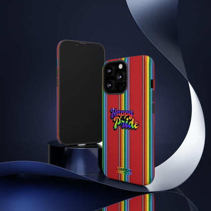 LGBTQWorldwide - ,,HAPPY PRIDE" Doppelgehäuse Handyhülle Accessories, Glossy, iPhone Cases, Matte, Phone accessory, Phone Cases, Samsung Cases, Thermo, Valentine's Day Picks lgbtq Bekleidung Accessoires unisex Zubehör