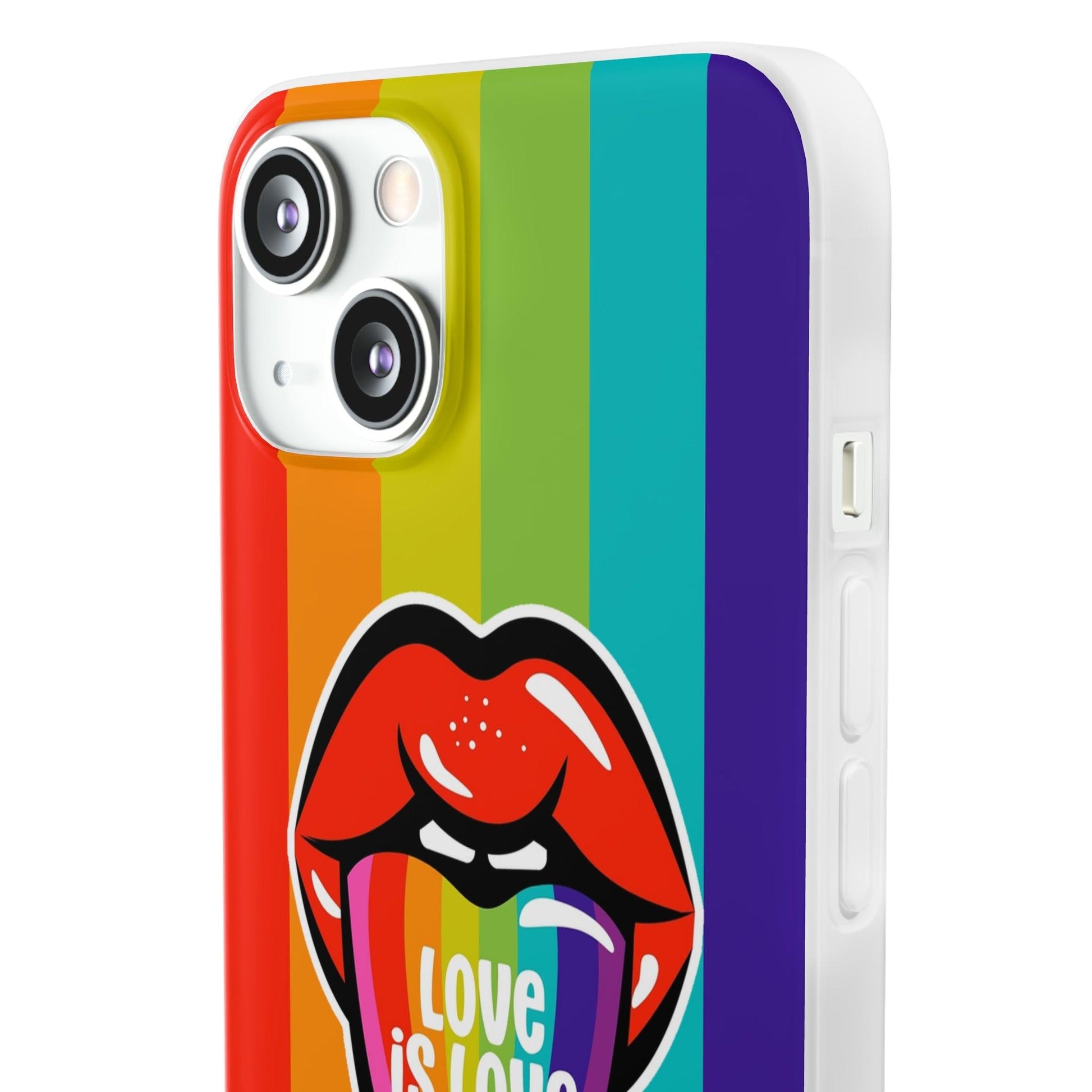 LGBTQWorldwide - ,,LIEBES ZUNGE" Flexible Handyhülle Accessories, Case, iPhone, iPhone Cases, Phone accessory, Phone Cases, Samsung Cases, silikon, Valentine's Day promotion lgbtq Bekleidung Accessoires unisex Zubehör