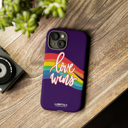 LGBTQWorldwide - ,,LIEBE GEWINNT" Doppelgehäuse Handyhülle Accessories, Glossy, iPhone Cases, Matte, Phone accessory, Phone Cases, Samsung Cases, Thermo, Valentine's Day Picks lgbtq Bekleidung Accessoires unisex Zubehör