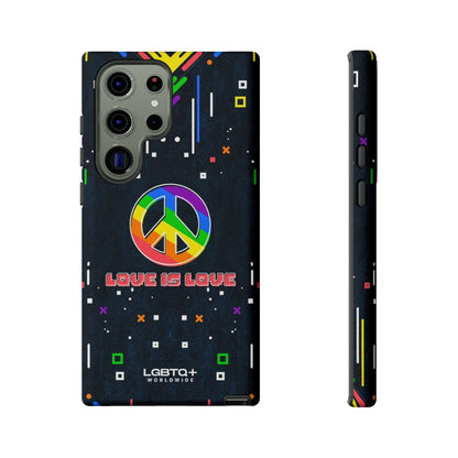 LGBTQWorldwide - ,,PEACE" Doppelgehäuse Handyhülle Accessories, Glossy, iPhone Cases, Matte, Phone accessory, Phone Cases, Samsung Cases, Thermo, Valentine's Day Picks lgbtq Bekleidung Accessoires unisex Zubehör