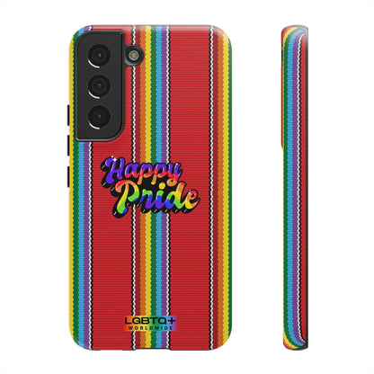 LGBTQWorldwide - ,,HAPPY PRIDE" Doppelgehäuse Handyhülle Accessories, Glossy, iPhone Cases, Matte, Phone accessory, Phone Cases, Samsung Cases, Thermo, Valentine's Day Picks lgbtq Bekleidung Accessoires unisex Zubehör