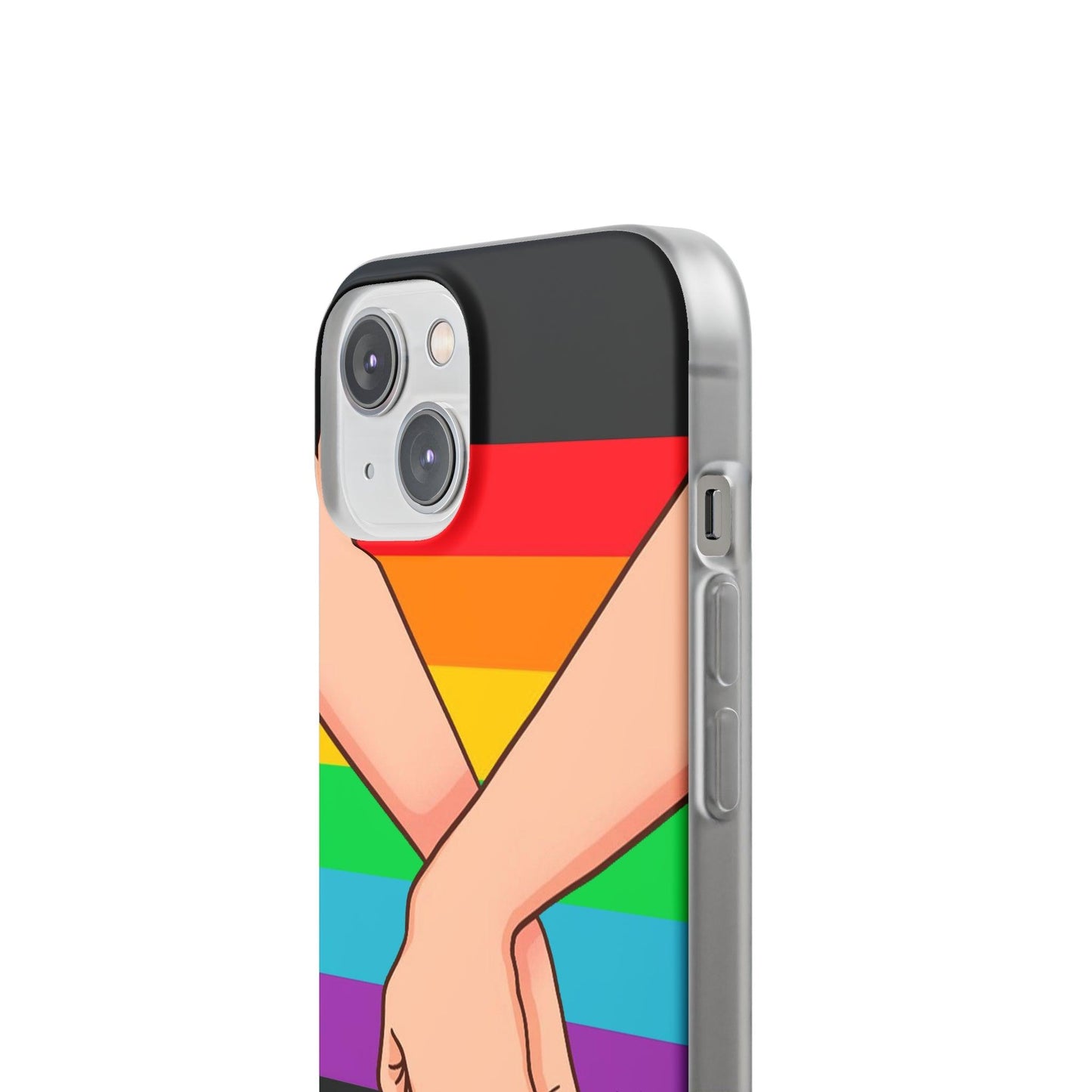 LGBTQWorldwide - ,,TOGETHER PRIDE" Flexible Handyhülle Accessories, Case, iPhone, iPhone Cases, Phone accessory, Phone Cases, Samsung Cases, silikon, Valentine's Day promotion lgbtq Bekleidung Accessoires unisex Zubehör