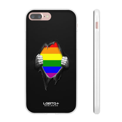 LGBTQWorldwide - ,,SCHWARZES LOCH" Flexible Handyhülle Accessories, Case, iPhone, iPhone Cases, Phone accessory, Phone Cases, Samsung Cases, silikon, Valentine's Day promotion lgbtq Bekleidung Accessoires unisex Zubehör