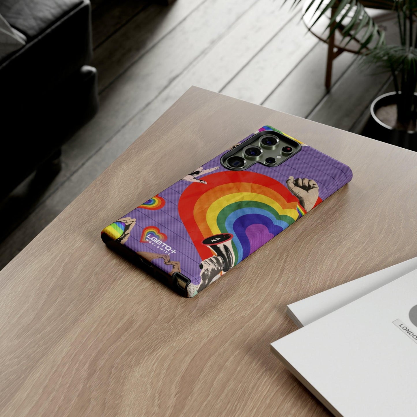 LGBTQWorldwide - ,,REGENBOGEN HERZ" Doppelgehäuse Handyhülle Accessories, Glossy, iPhone Cases, Matte, Phone accessory, Phone Cases, Samsung Cases, Thermo, Valentine's Day Picks lgbtq Bekleidung Accessoires unisex Zubehör