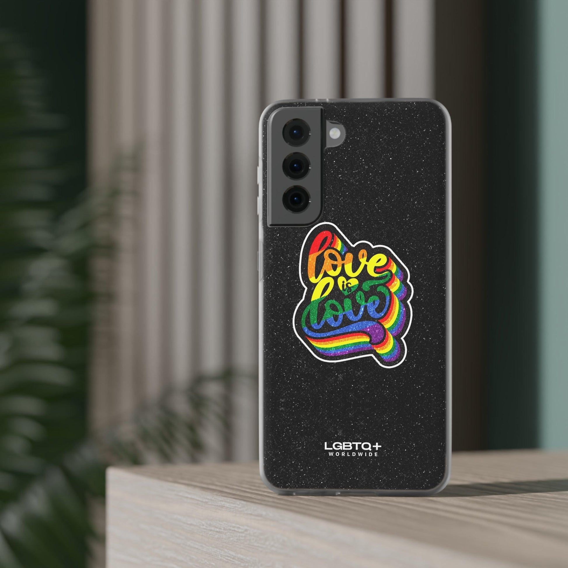 LGBTQWorldwide - ,,LIEBE IST LIEBE" Flexible Handyhülle Accessories, Case, iPhone, iPhone Cases, Phone accessory, Phone Cases, Samsung Cases, Valentine's Day promotion lgbtq Bekleidung Accessoires unisex Zubehör