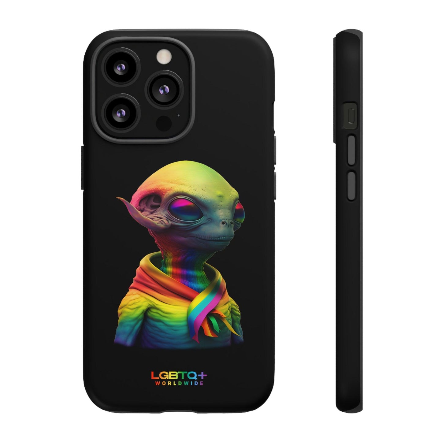 LGBTQWorldwide - ,,ALIEN" Doppelgehäuse Handyhülle Accessories, Glossy, iPhone Cases, Matte, Phone accessory, Phone Cases, Samsung Cases, tough, Valentine's Day Picks lgbtq Bekleidung Accessoires unisex Zubehör