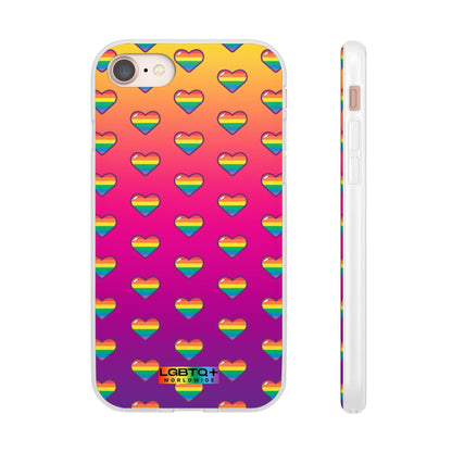 LGBTQWorldwide - ,,HERZEN" Flexible Handyhülle Accessories, Case, iPhone, iPhone Cases, Phone accessory, Phone Cases, Samsung Cases, silikon, Valentine's Day promotion lgbtq Bekleidung Accessoires unisex Zubehör