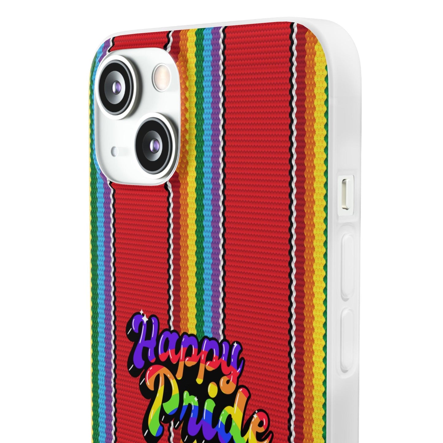 LGBTQWorldwide - ,,HAPPY PRIDE" Flexible Handyhülle Accessories, Case, iPhone, iPhone Cases, Phone accessory, Phone Cases, Samsung Cases, silikon, Valentine's Day promotion lgbtq Bekleidung Accessoires unisex Zubehör