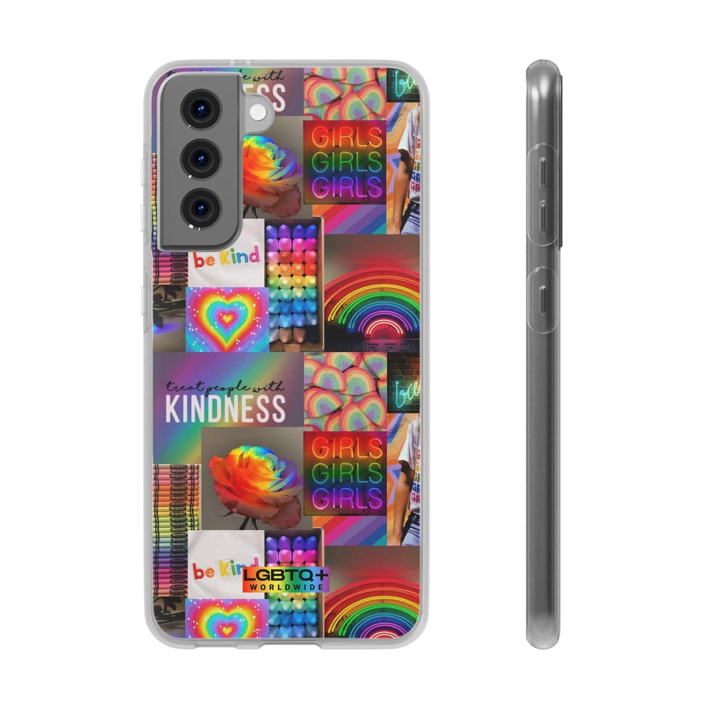 LGBTQWorldwide - ,,FREUNDLICHKEIT" Flexible Handyhülle Accessories, Case, iPhone, iPhone Cases, Phone accessory, Phone Cases, Samsung Cases, silikon, Valentine's Day promotion lgbtq Bekleidung Accessoires unisex Zubehör