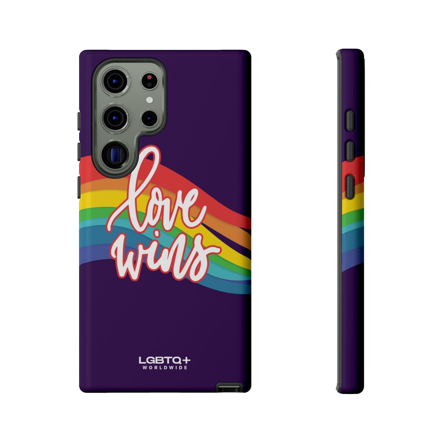 LGBTQWorldwide - ,,LIEBE GEWINNT" Doppelgehäuse Handyhülle Accessories, Glossy, iPhone Cases, Matte, Phone accessory, Phone Cases, Samsung Cases, Thermo, Valentine's Day Picks lgbtq Bekleidung Accessoires unisex Zubehör