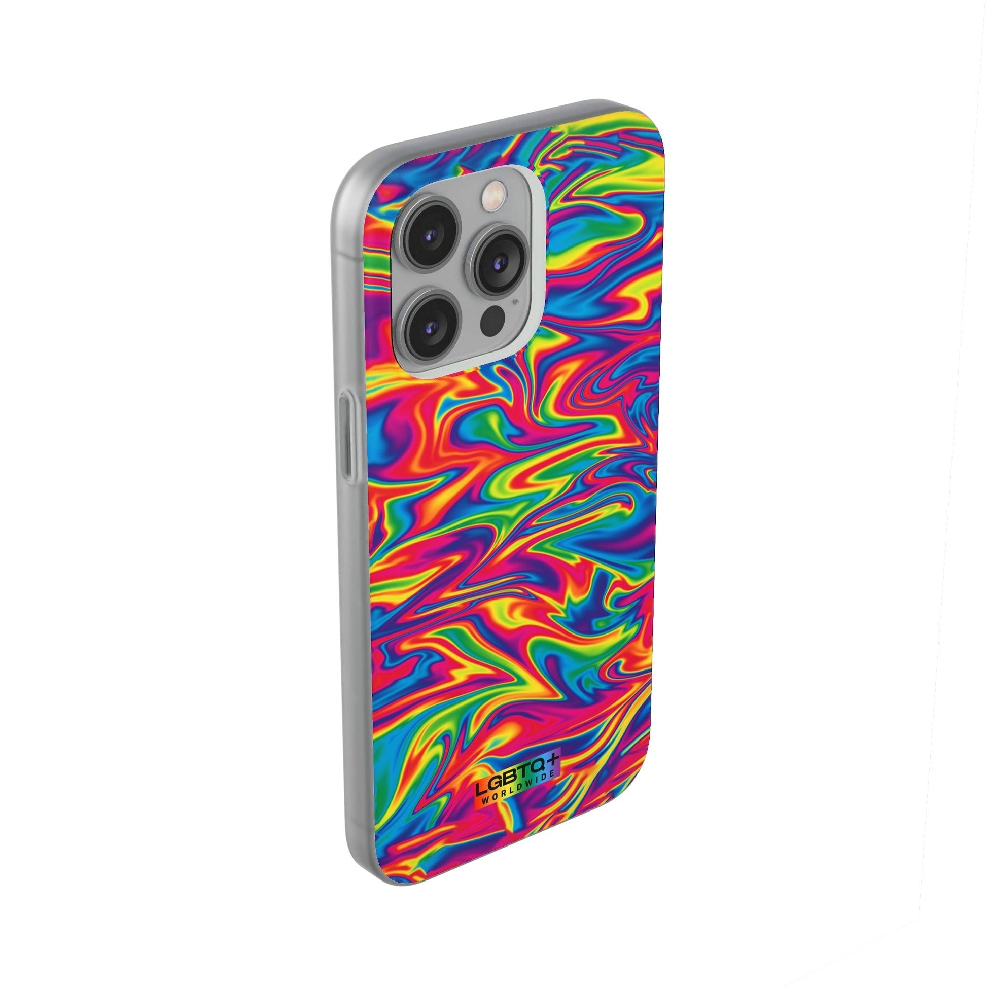 LGBTQWorldwide - ,,ABSTRACT" Flexible Handyhülle Accessories, Case, iPhone, iPhone Cases, Phone accessory, Phone Cases, Samsung Cases, silikon, Valentine's Day promotion lgbtq Bekleidung Accessoires unisex Zubehör