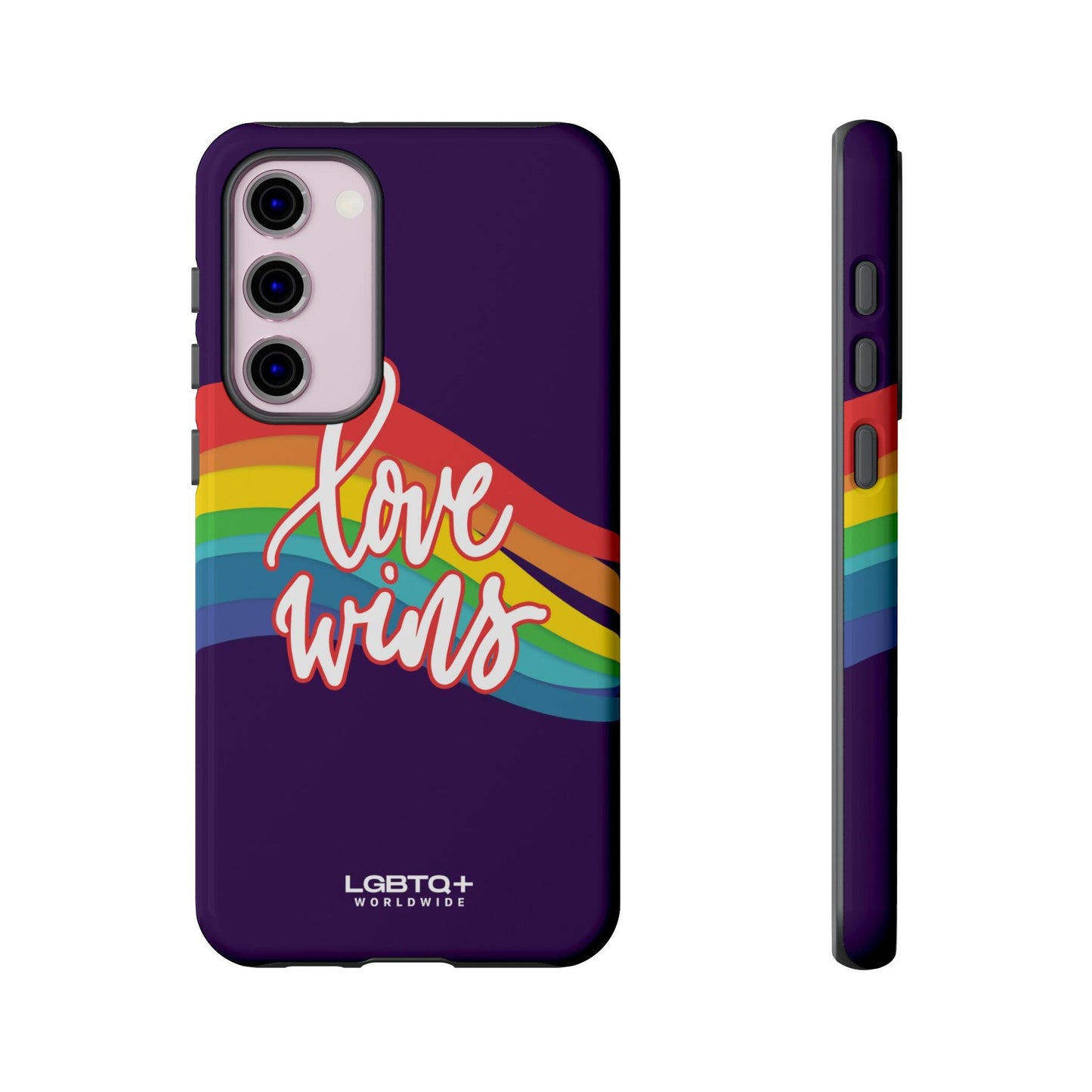 LGBTQWorldwide - ,,LIEBE GEWINNT" Doppelgehäuse Handyhülle Accessories, Glossy, iPhone Cases, Matte, Phone accessory, Phone Cases, Samsung Cases, Thermo, Valentine's Day Picks lgbtq Bekleidung Accessoires unisex Zubehör