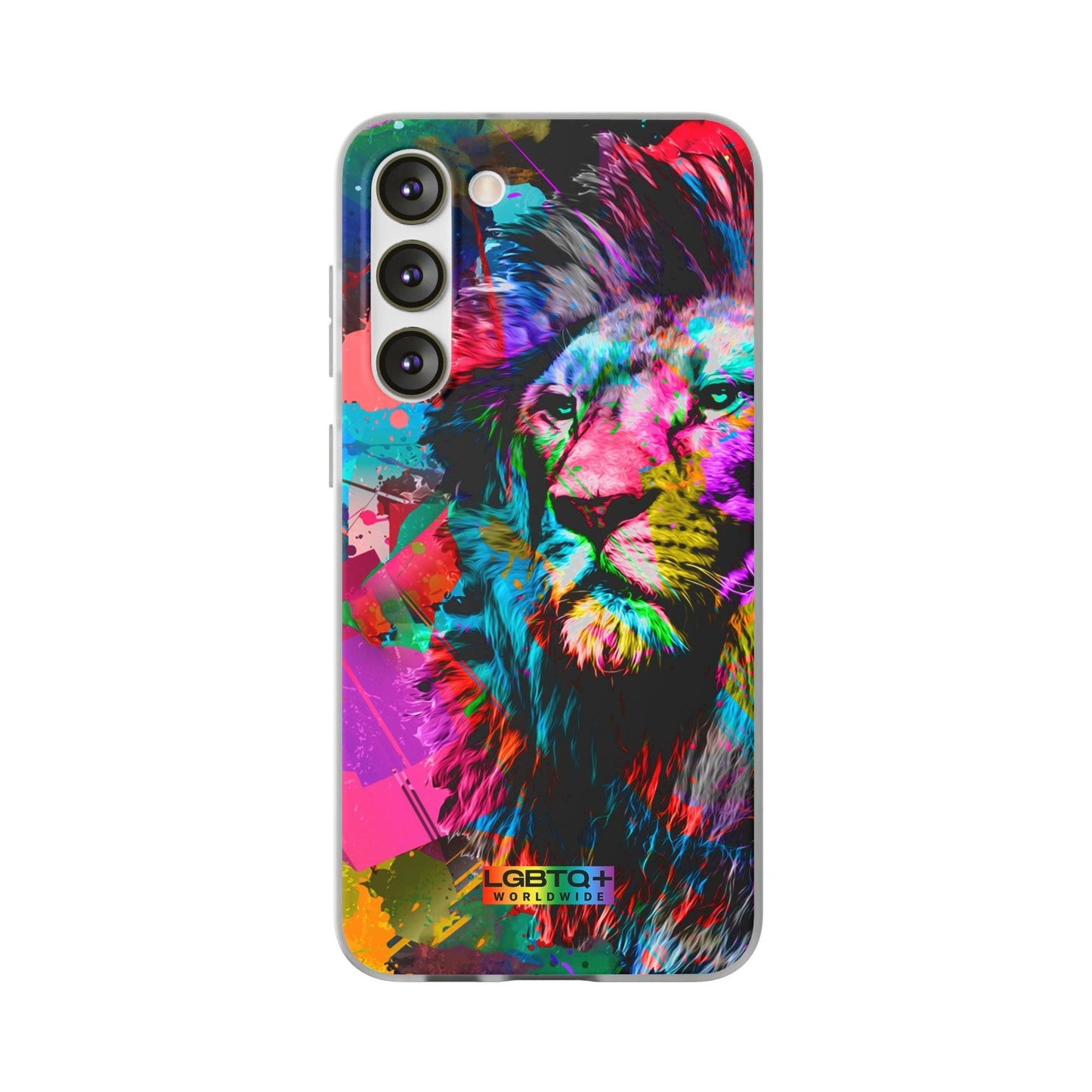 LGBTQWorldwide - ,,STARKER LÖWE" Flexible Handyhülle Accessories, Case, iPhone, iPhone Cases, Phone accessory, Phone Cases, Samsung Cases, silikon, Valentine's Day promotion lgbtq Bekleidung Accessoires unisex Zubehör