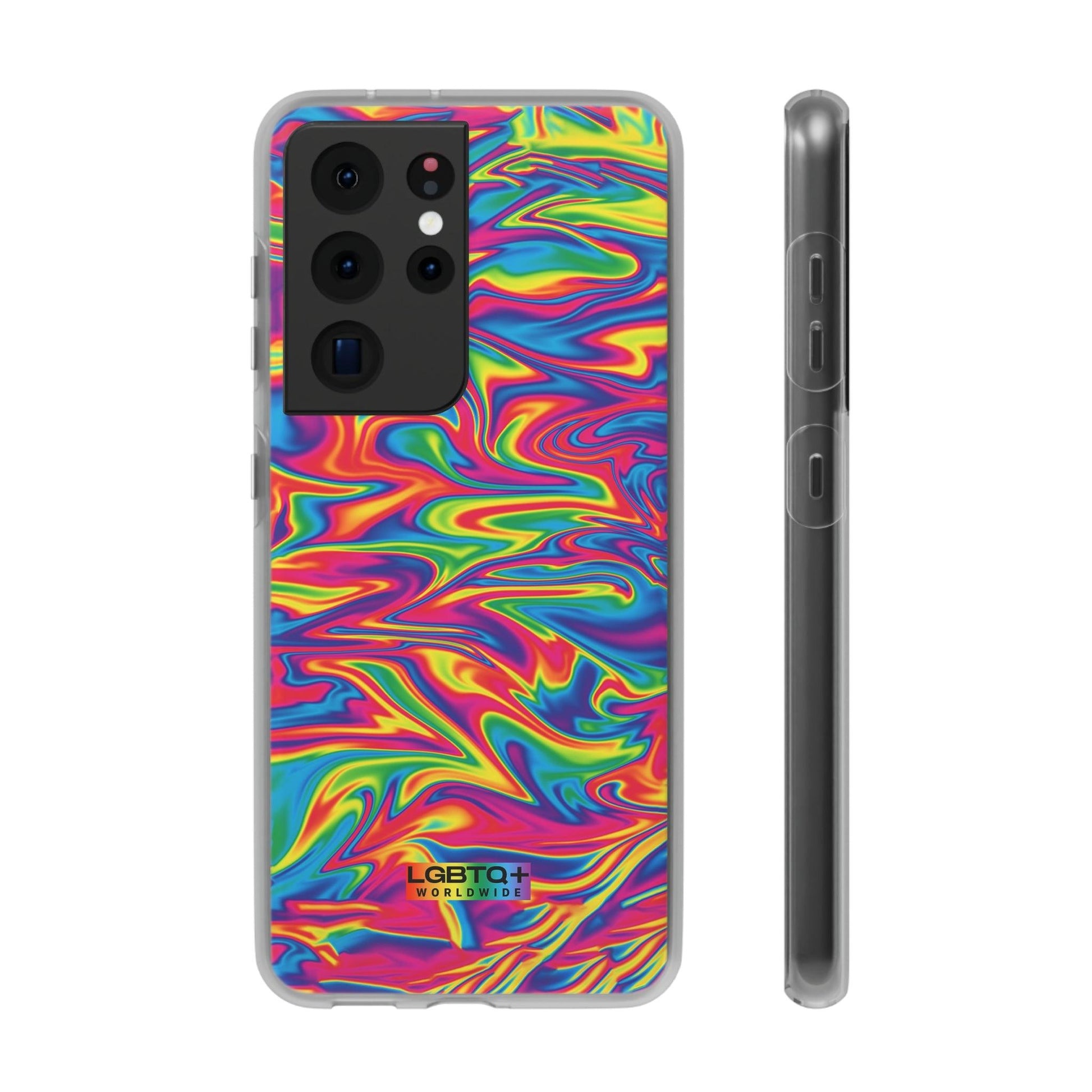 LGBTQWorldwide - ,,ABSTRACT" Flexible Handyhülle Accessories, Case, iPhone, iPhone Cases, Phone accessory, Phone Cases, Samsung Cases, silikon, Valentine's Day promotion lgbtq Bekleidung Accessoires unisex Zubehör