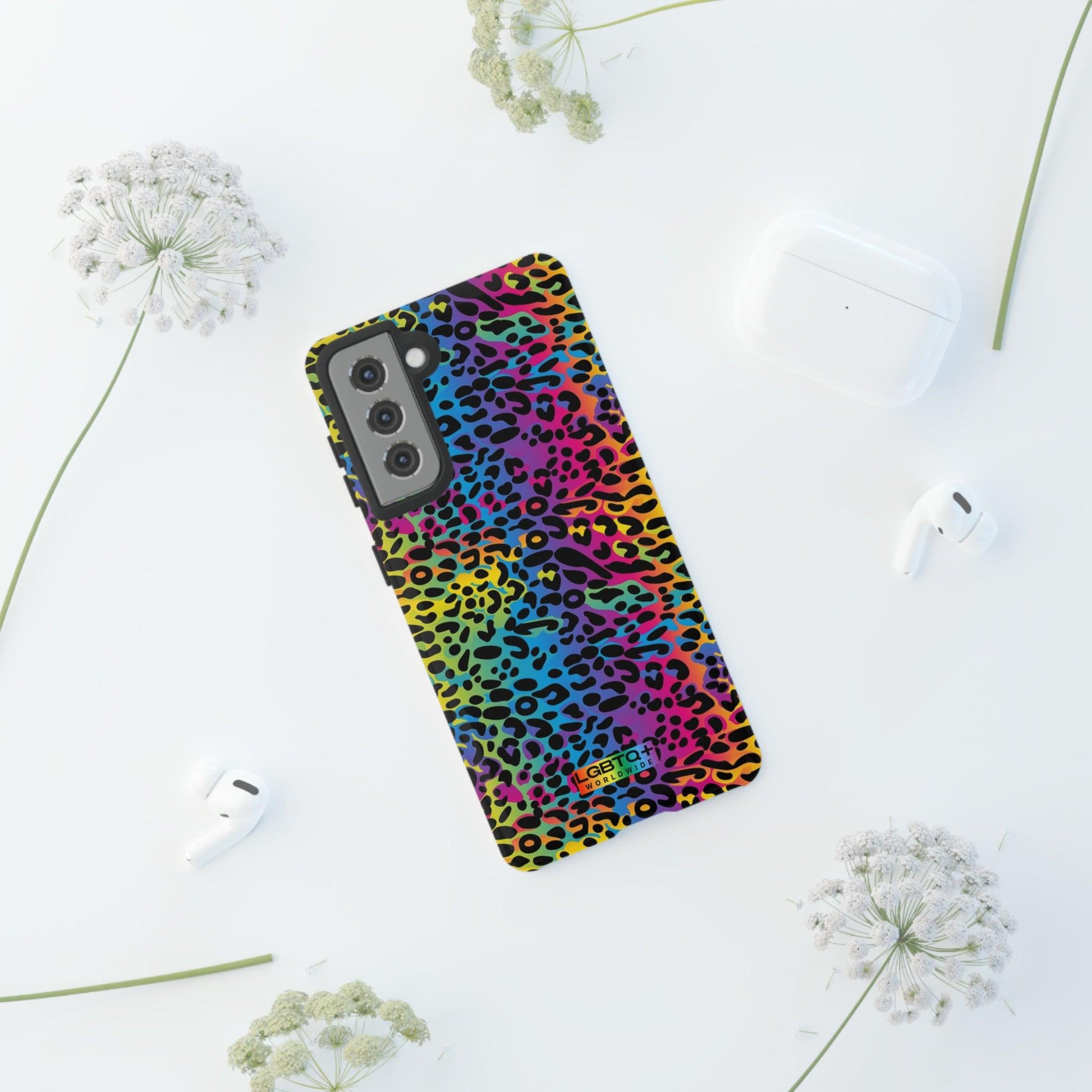 LGBTQWorldwide - ,,LEOPARD" Doppelgehäuse Handyhülle Accessories, Glossy, iPhone Cases, Matte, Phone accessory, Phone Cases, Samsung Cases, Thermo, Valentine's Day Picks lgbtq Bekleidung Accessoires unisex Zubehör