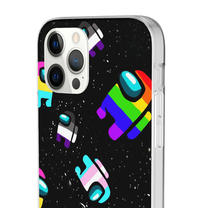 LGBTQWorldwide - ,,IMPOSTER" Flexible Handyhülle Accessories, Case, iPhone, iPhone Cases, Phone accessory, Phone Cases, Samsung Cases, silikon, Valentine's Day promotion lgbtq Bekleidung Accessoires unisex Zubehör