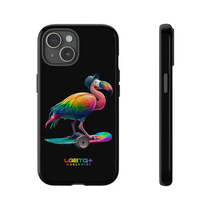 LGBTQWorldwide - ,,FLAMINGO" Doppelgehäuse Handyhülle Accessories, Glossy, iPhone Cases, Matte, Phone accessory, Phone Cases, Samsung Cases, tough, Valentine's Day Picks lgbtq Bekleidung Accessoires unisex Zubehör