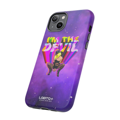 LGBTQWorldwide - ,,I AM THE DEVIL" Doppelgehäuse Handyhülle Accessories, Glossy, iPhone Cases, Matte, Phone accessory, Phone Cases, Samsung Cases, Thermo, Valentine's Day Picks lgbtq Bekleidung Accessoires unisex Zubehör