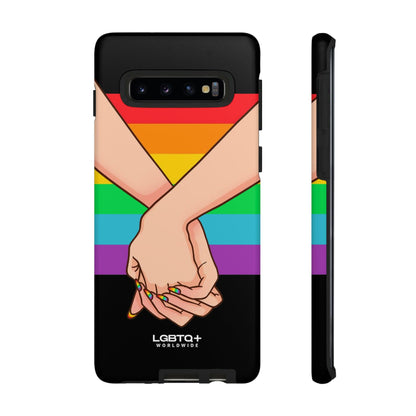 LGBTQWorldwide - ,,TOGETHER PRIDE" Doppelgehäuse Handyhülle Accessories, Glossy, iPhone Cases, Matte, Phone accessory, Phone Cases, Samsung Cases, Thermo, Valentine's Day Picks lgbtq Bekleidung Accessoires unisex Zubehör