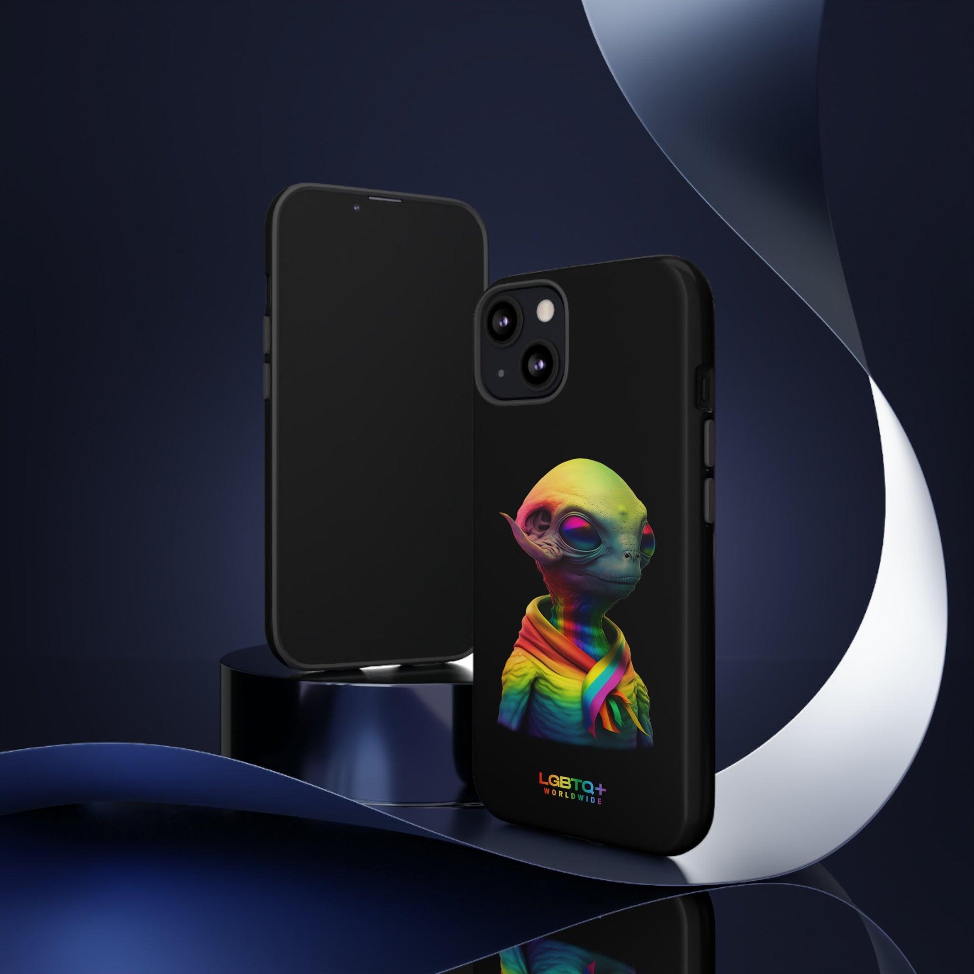 LGBTQWorldwide - ,,ALIEN" Doppelgehäuse Handyhülle Accessories, Glossy, iPhone Cases, Matte, Phone accessory, Phone Cases, Samsung Cases, tough, Valentine's Day Picks lgbtq Bekleidung Accessoires unisex Zubehör