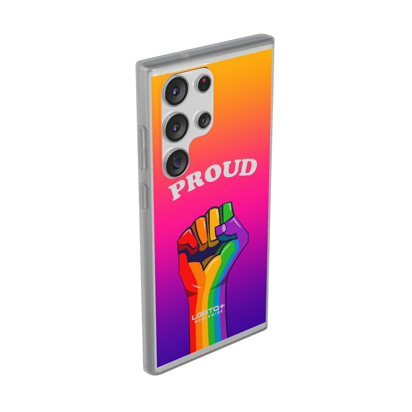 LGBTQWorldwide - ,,GLÜCKLICH" Flexible Handyhülle Accessories, Case, iPhone, iPhone Cases, Phone accessory, Phone Cases, Samsung Cases, silikon, Valentine's Day promotion lgbtq Bekleidung Accessoires unisex Zubehör