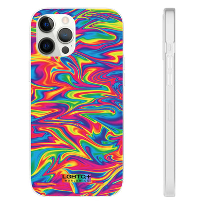 LGBTQWorldwide - ,,ABSTRACT" Flexible Handyhülle Accessories, Case, iPhone, iPhone Cases, Phone accessory, Phone Cases, Samsung Cases, silikon, Valentine's Day promotion lgbtq Bekleidung Accessoires unisex Zubehör