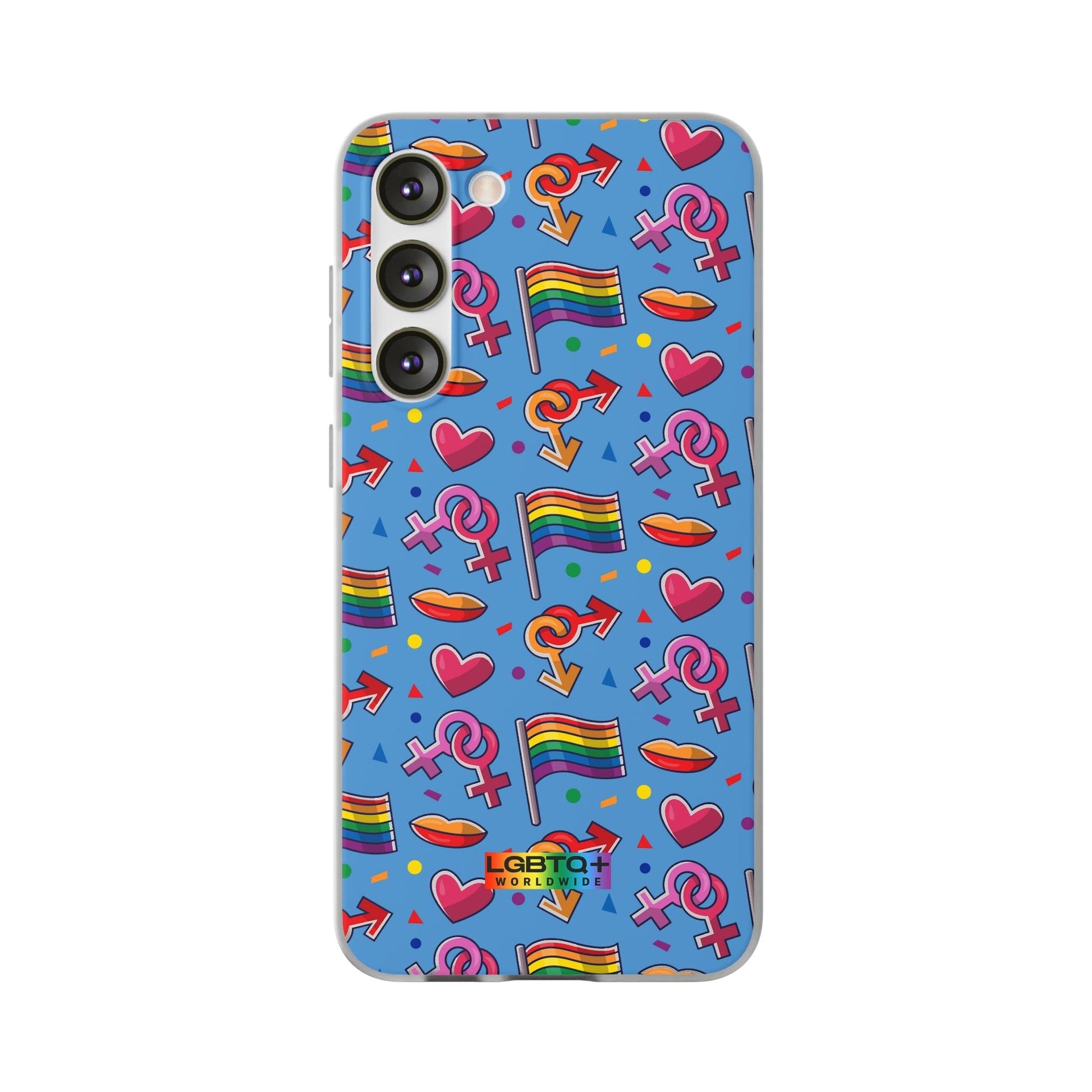 LGBTQWorldwide - ,,FLAGGEN" Flexible Handyhülle Accessories, Case, iPhone, iPhone Cases, Phone accessory, Phone Cases, Samsung Cases, silikon, Valentine's Day promotion lgbtq Bekleidung Accessoires unisex Zubehör