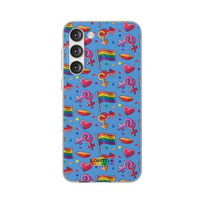 LGBTQWorldwide - ,,FLAGGEN" Flexible Handyhülle Accessories, Case, iPhone, iPhone Cases, Phone accessory, Phone Cases, Samsung Cases, silikon, Valentine's Day promotion lgbtq Bekleidung Accessoires unisex Zubehör