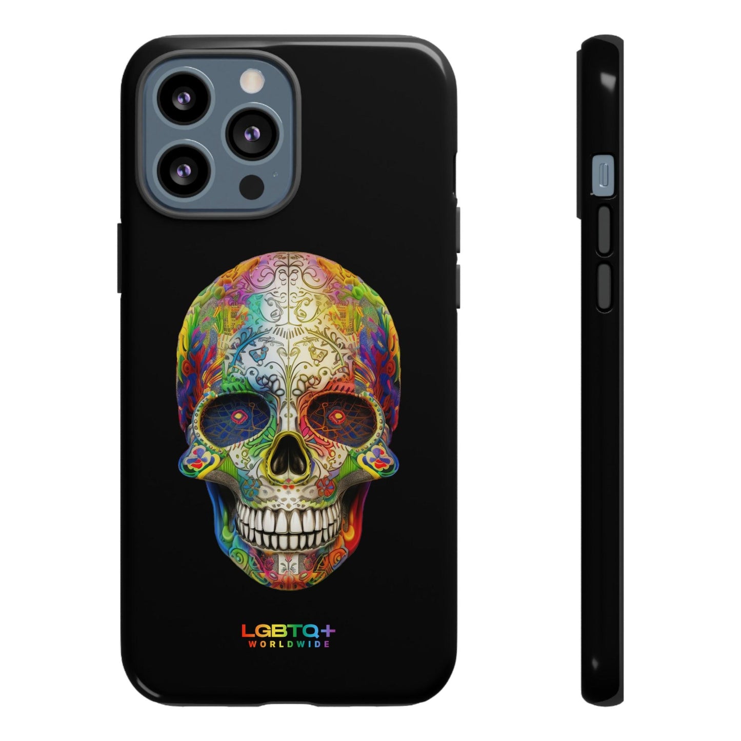 LGBTQWorldwide - ,,SKULL HEAD" Doppelgehäuse Handyhülle Accessories, Glossy, iPhone Cases, Matte, Phone accessory, Phone Cases, Samsung Cases, tough, Valentine's Day Picks lgbtq Bekleidung Accessoires unisex Zubehör