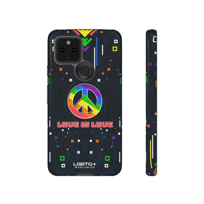 LGBTQWorldwide - ,,PEACE" Doppelgehäuse Handyhülle Accessories, Glossy, iPhone Cases, Matte, Phone accessory, Phone Cases, Samsung Cases, Thermo, Valentine's Day Picks lgbtq Bekleidung Accessoires unisex Zubehör