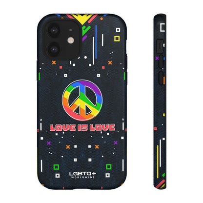 LGBTQWorldwide - ,,PEACE" Doppelgehäuse Handyhülle Accessories, Glossy, iPhone Cases, Matte, Phone accessory, Phone Cases, Samsung Cases, Thermo, Valentine's Day Picks lgbtq Bekleidung Accessoires unisex Zubehör