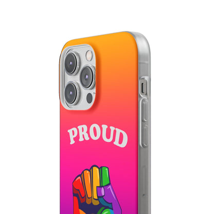 LGBTQWorldwide - ,,GLÜCKLICH" Flexible Handyhülle Accessories, Case, iPhone, iPhone Cases, Phone accessory, Phone Cases, Samsung Cases, silikon, Valentine's Day promotion lgbtq Bekleidung Accessoires unisex Zubehör