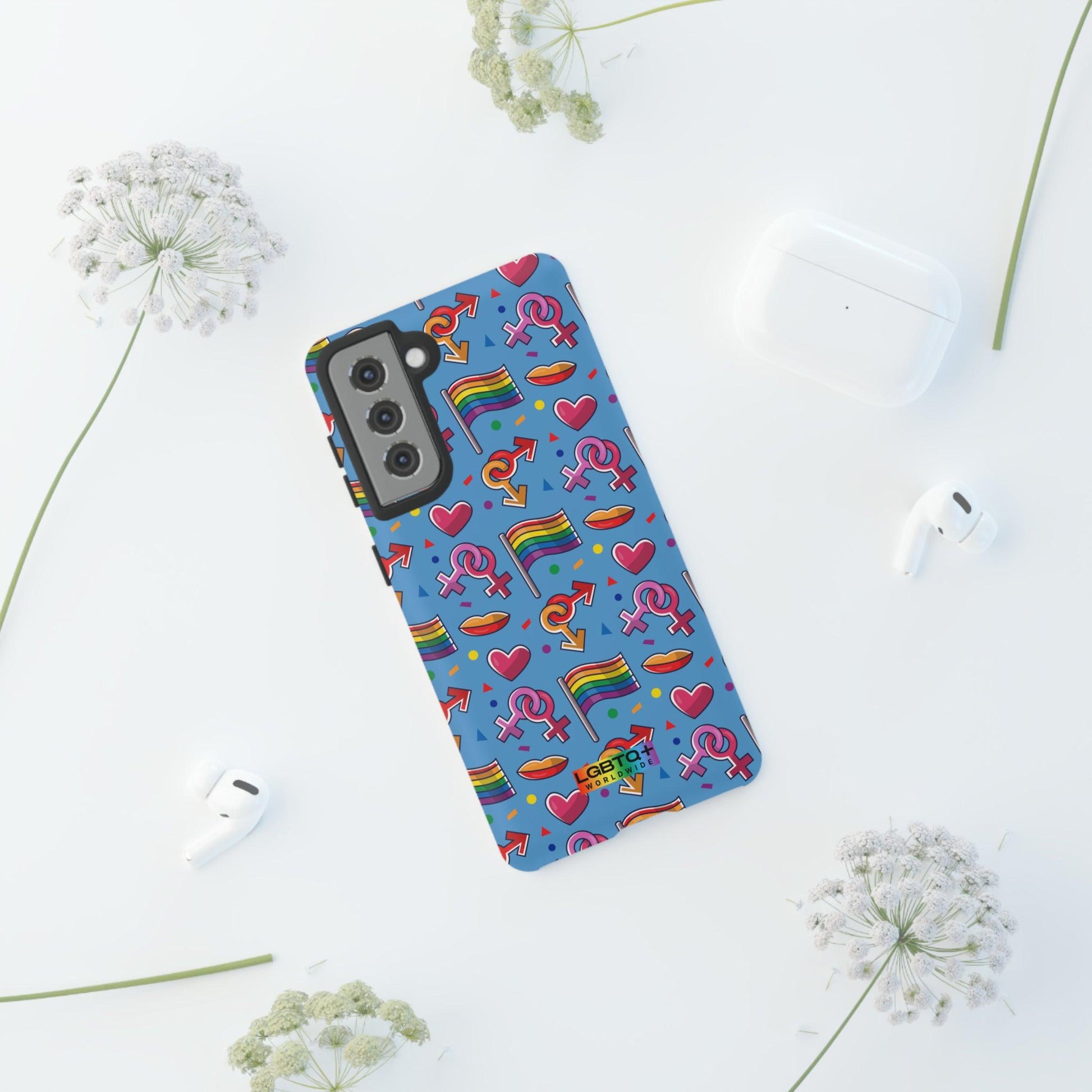 LGBTQWorldwide - ,,FÜHL DICH FREI" Doppelgehäuse Handyhülle Accessories, Glossy, iPhone Cases, Matte, Phone accessory, Phone Cases, Samsung Cases, Thermo, Valentine's Day Picks lgbtq Bekleidung Accessoires unisex Zubehör