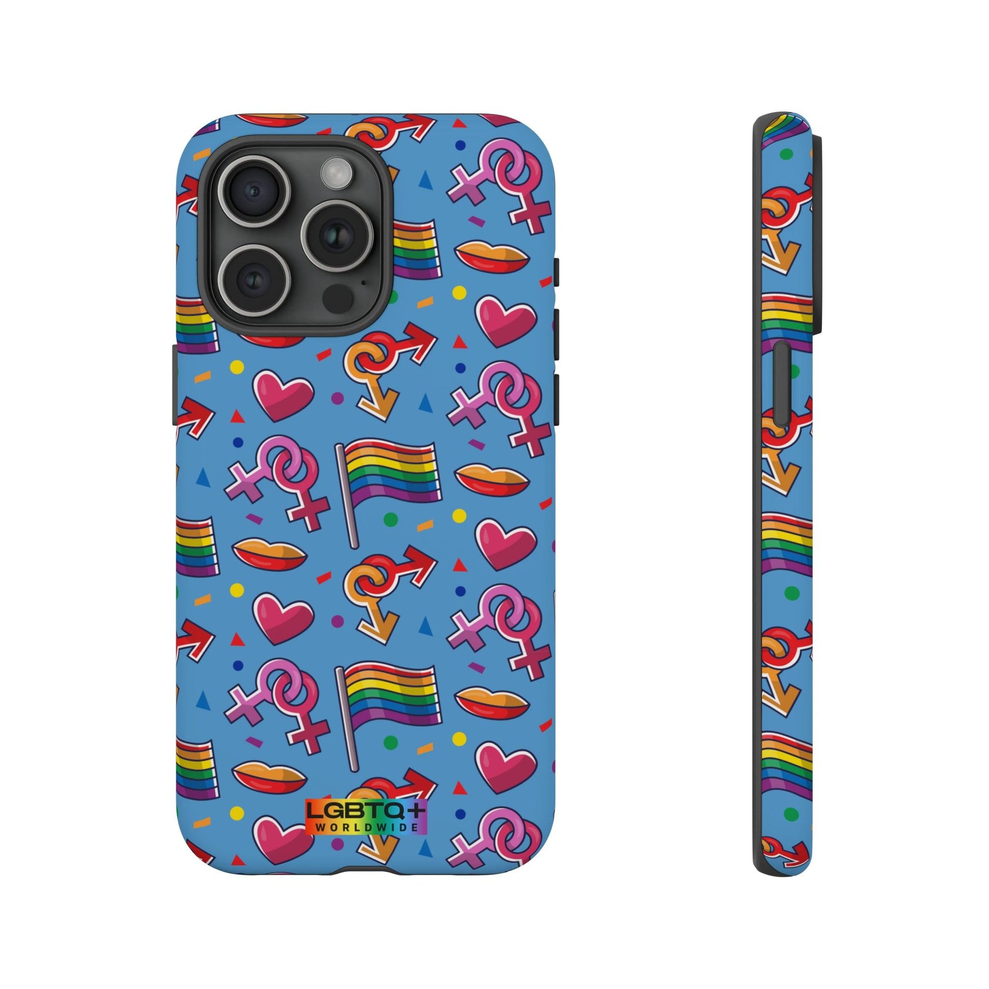 LGBTQWorldwide - ,,FÜHL DICH FREI" Doppelgehäuse Handyhülle Accessories, Glossy, iPhone Cases, Matte, Phone accessory, Phone Cases, Samsung Cases, Thermo, Valentine's Day Picks lgbtq Bekleidung Accessoires unisex Zubehör