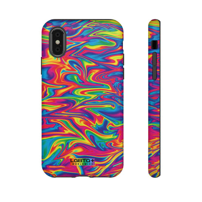 LGBTQWorldwide - ,,ABSTRACT" Doppelgehäuse Handyhülle Accessories, Glossy, iPhone Cases, Matte, Phone accessory, Phone Cases, Samsung Cases, Thermo, Valentine's Day Picks lgbtq Bekleidung Accessoires unisex Zubehör