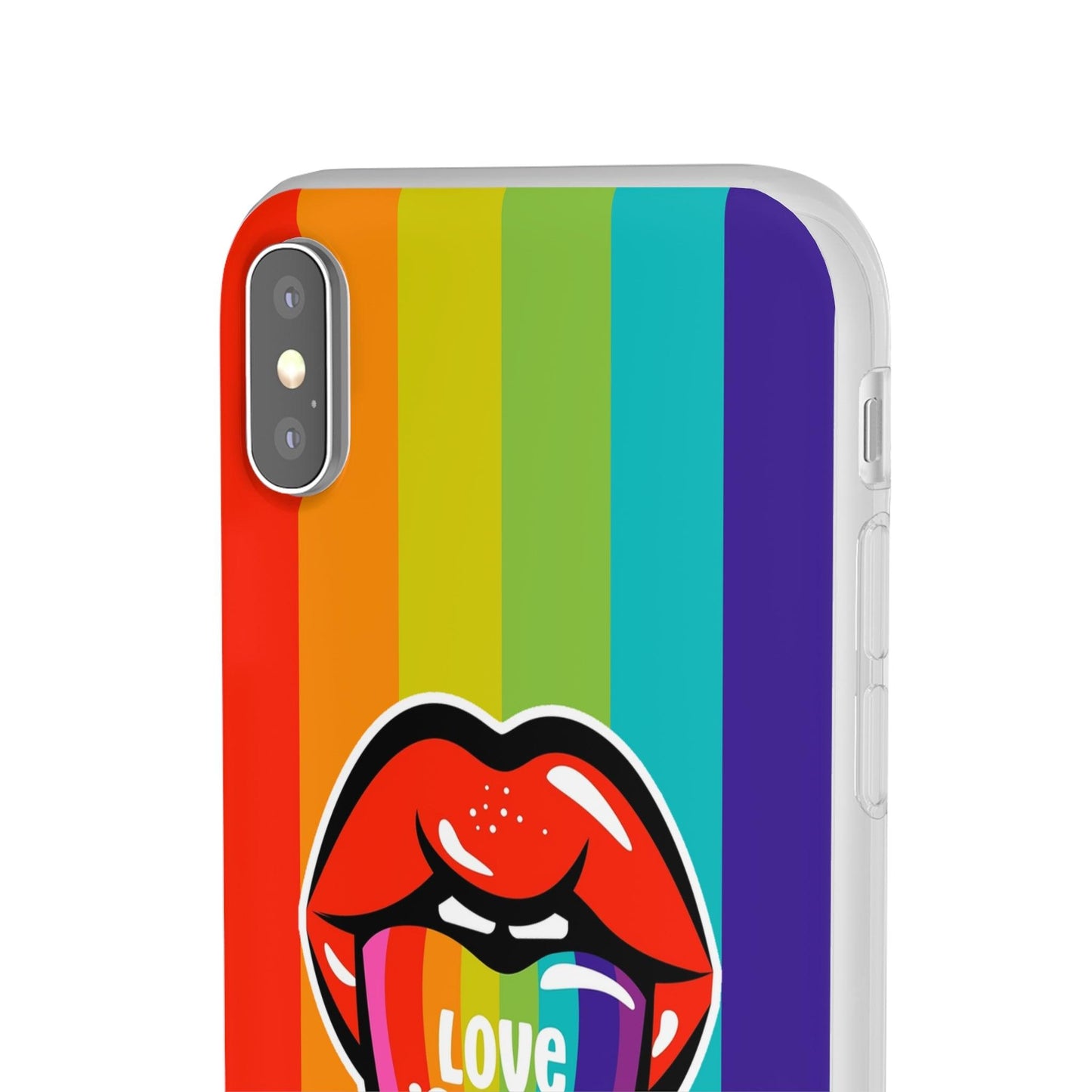 LGBTQWorldwide - ,,LIEBES ZUNGE" Flexible Handyhülle Accessories, Case, iPhone, iPhone Cases, Phone accessory, Phone Cases, Samsung Cases, silikon, Valentine's Day promotion lgbtq Bekleidung Accessoires unisex Zubehör