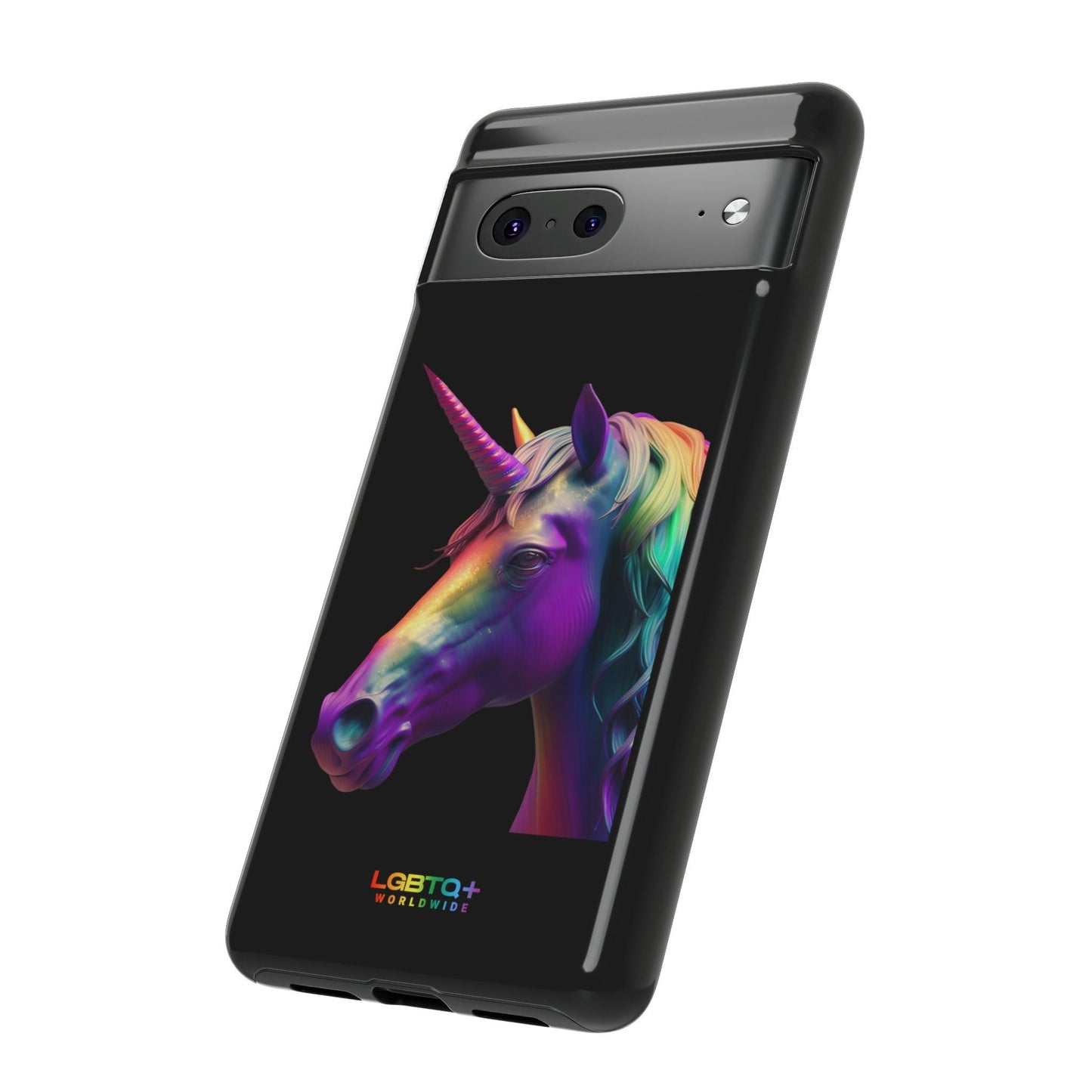 LGBTQWorldwide - ,,REGENBOGEN EINHORN" Doppelgehäuse Handyhülle Accessories, Glossy, iPhone Cases, Matte, Phone accessory, Phone Cases, Samsung Cases, tough, Valentine's Day Picks lgbtq Bekleidung Accessoires unisex Zubehör