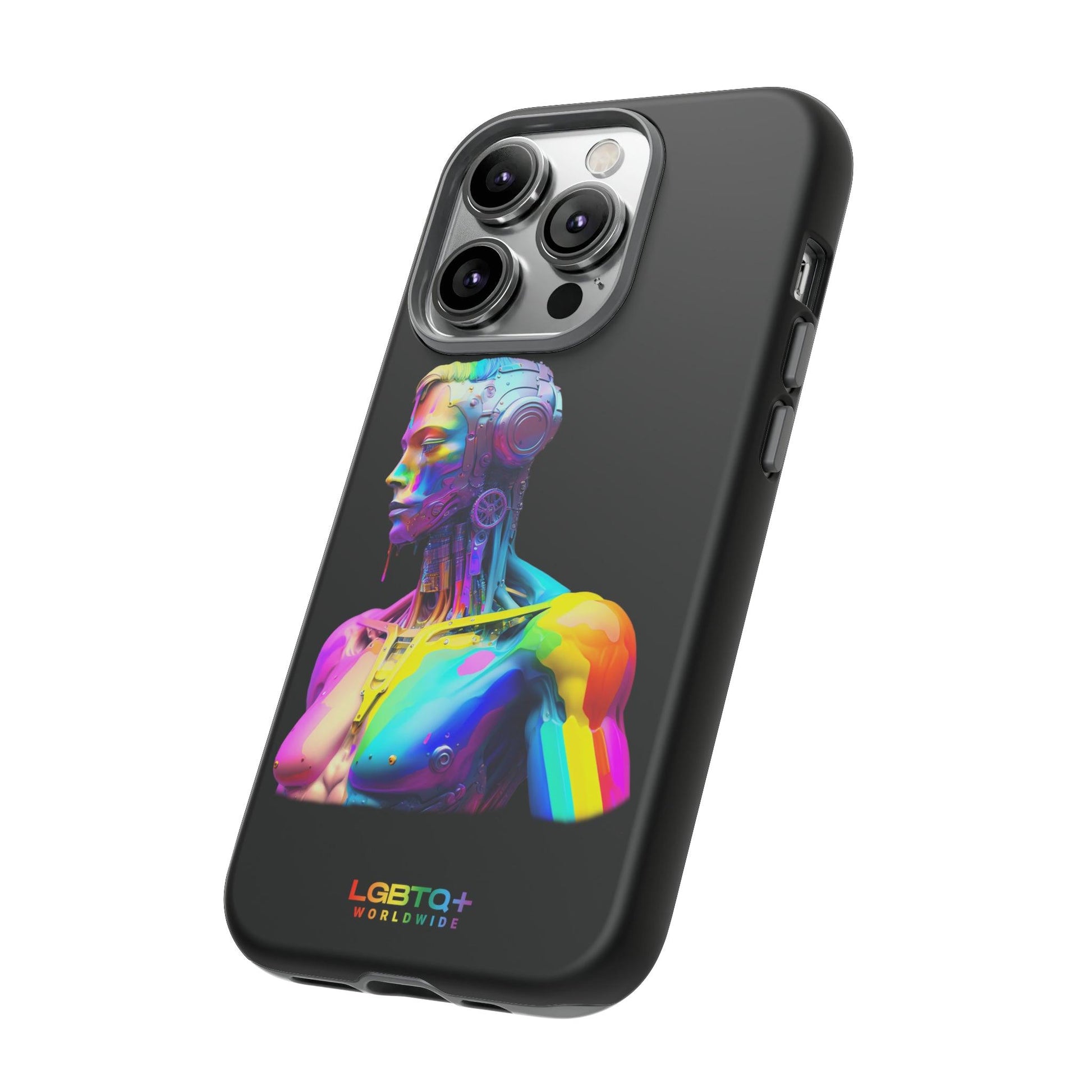 LGBTQWorldwide - ,,ZUKÜNFTIGER ROBOTER" Doppelgehäuse Handyhülle Accessories, Glossy, iPhone Cases, Matte, Phone accessory, Phone Cases, Samsung Cases, tough, Valentine's Day Picks lgbtq Bekleidung Accessoires unisex Zubehör