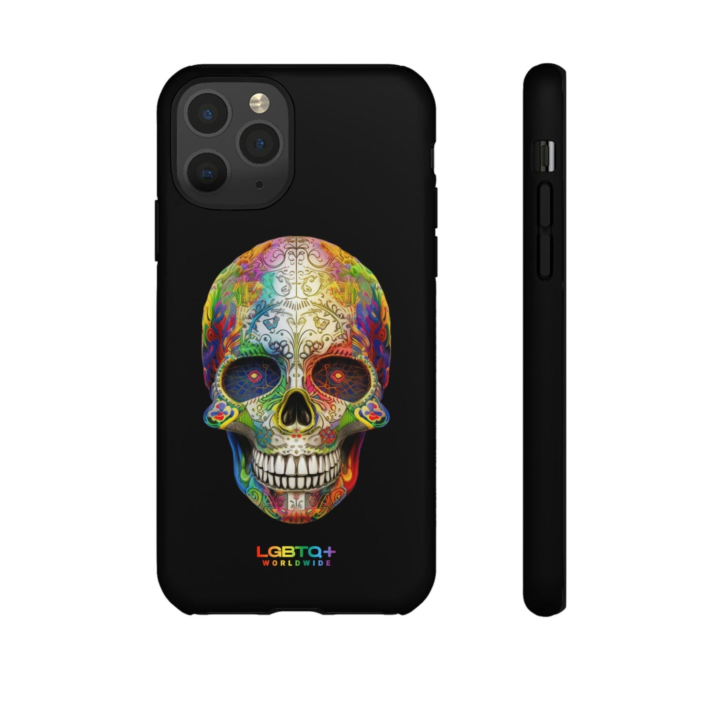 LGBTQWorldwide - ,,SKULL HEAD" Doppelgehäuse Handyhülle Accessories, Glossy, iPhone Cases, Matte, Phone accessory, Phone Cases, Samsung Cases, tough, Valentine's Day Picks lgbtq Bekleidung Accessoires unisex Zubehör