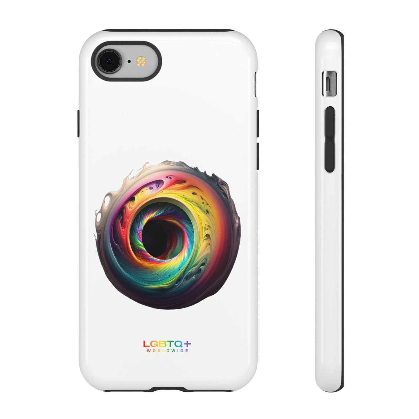 LGBTQWorldwide - ,,SCHWARZES LOCH" Doppelgehäuse Handyhülle Accessories, Glossy, iPhone Cases, Matte, Phone accessory, Phone Cases, Samsung Cases, tough, Valentine's Day Picks lgbtq Bekleidung Accessoires unisex Zubehör