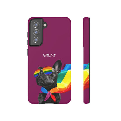 LGBTQWorldwide - ,,GLÜCKLICHER HUND" Doppelgehäuse Handyhülle Accessories, Glossy, iPhone Cases, Matte, Phone accessory, Phone Cases, Samsung Cases, Thermo, Valentine's Day Picks lgbtq Bekleidung Accessoires unisex Zubehör